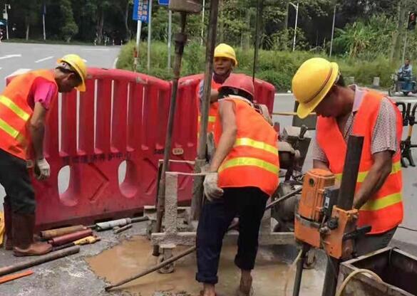 五通桥一路面注浆加固